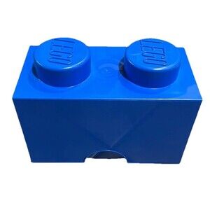 LEGO 2-stud Blue Storage Brick Plastic Stackable 10x5x6